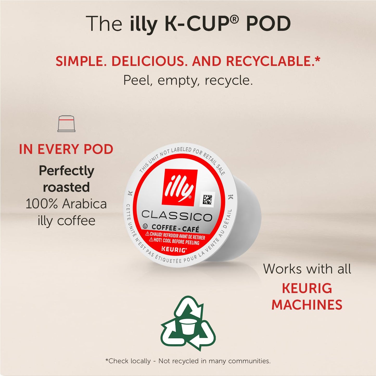 Coffee K Cups - Pods for Keurig Machines – Classico Roast - Caramel, Orange Blossom & Jasmine - Mild, Flavorful & Balanced Flavor - No Preservatives – 20 Count