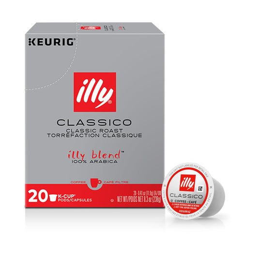 Coffee K Cups - Pods for Keurig Machines – Classico Roast - Caramel, Orange Blossom & Jasmine - Mild, Flavorful & Balanced Flavor - No Preservatives – 20 Count